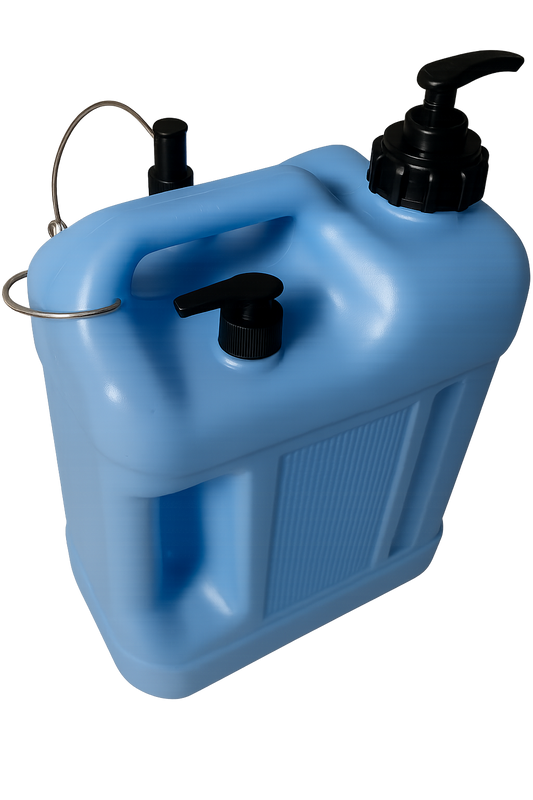 All In One Hand Wash Station with additional sunscreen dispenser fitted